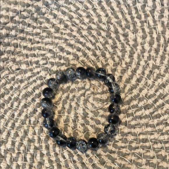 Black and Gray Beaded Bracelet - Picture 1 of 1